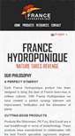 Mobile Screenshot of francehydroponique.com